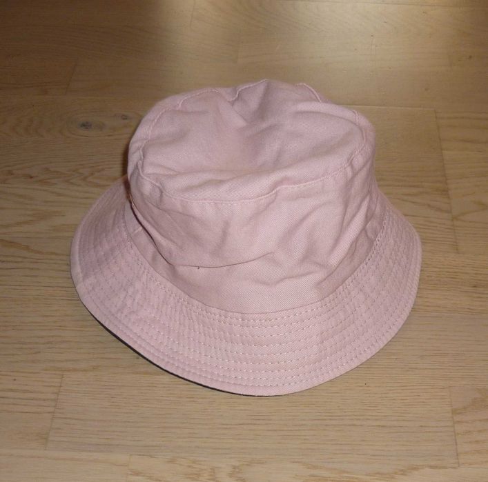 Czapka kapelusz Bucket Hat dwustronny czarny różowy