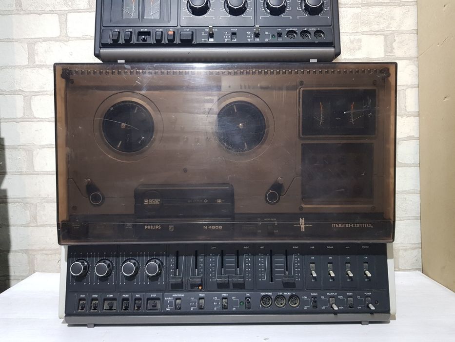 3 головий! Бобінний магнітофон/Бабиник Philips N 4504/4506 б/у з Німеч