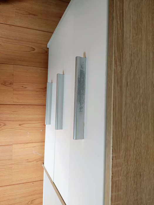Biurko narożne Lenart CORNER CN-01 125x125 cm biały / dąb sonoma