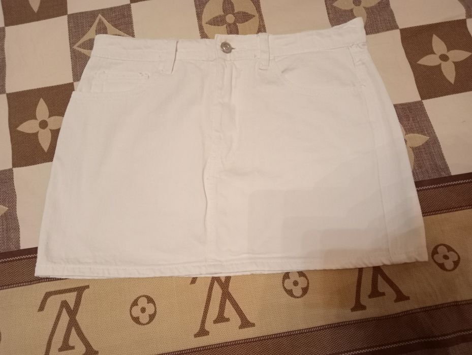 Біла джинсова спідниця Forever21