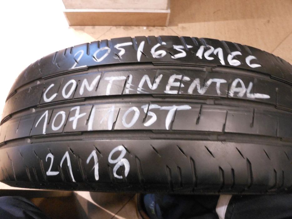 Opona pojedyńcza 205/65r16c continental conti van contact 200 6,8mm lato