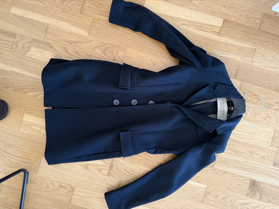 Sobretudo Burberry Original – Azul Marinho Escuro – Tamanho XS