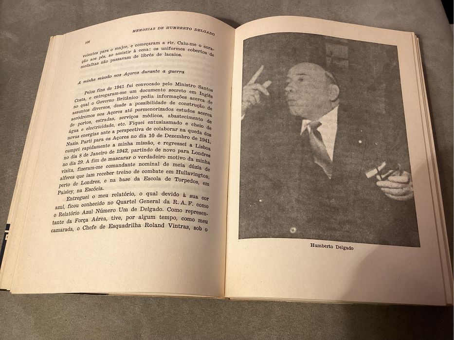 Livro “MEMÓRIAS” de Humberto Delgado. 1974 Compasso do tempo
