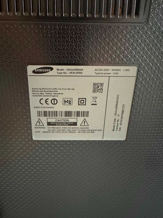 Samsung Smart TV 43" Full HD - UE43J5500AK