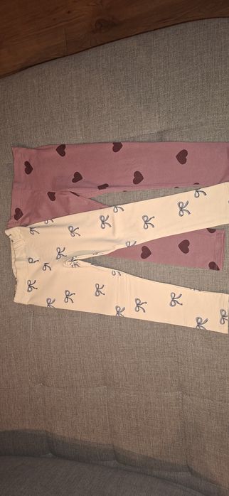 Leginsy ocieplane h&m r.110 dwupak
