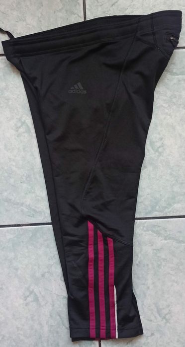 Legginsy dziewczęce 3/4 adidas.