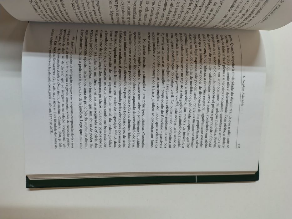 A Propriedade Fiduciária (Trust), de Diogo Leite de Campos