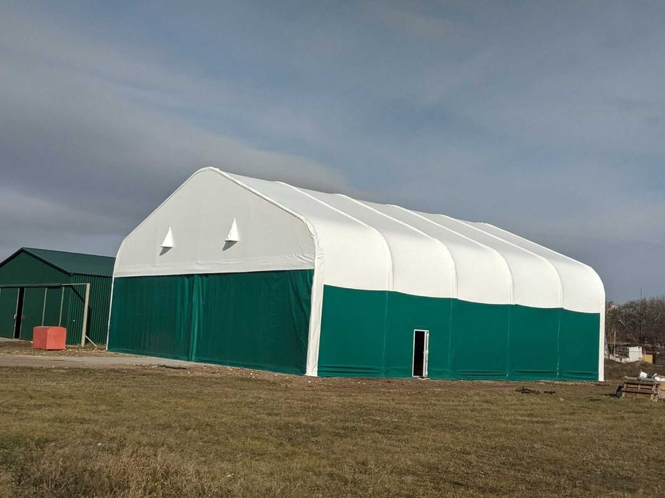 Каркасно-тентовий ангар, збірно-розбірний, 18х20м.