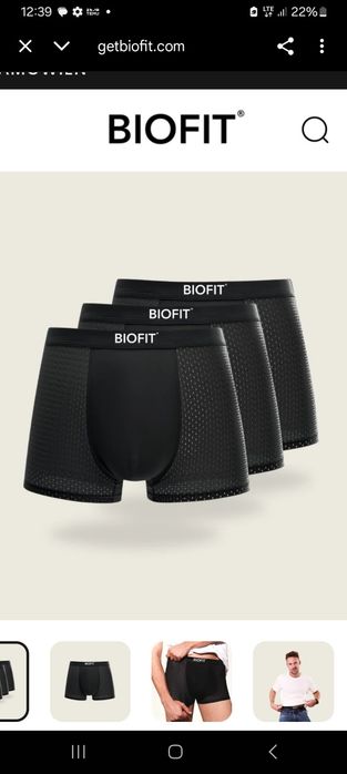 Biofit bambusowe luksusowe bokserki męskie druga skóra XL