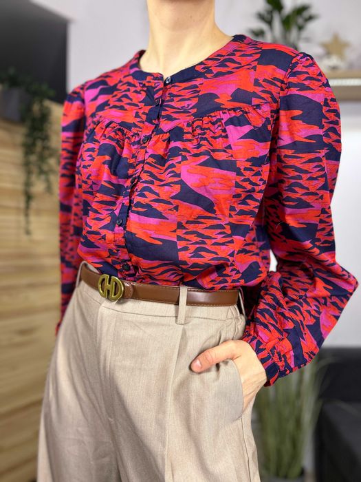 Bawełniana damska wzorzysta bluzka Lindex rozmiar 38