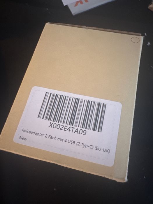 Travel adapter- type G- EU to UK plug adapter