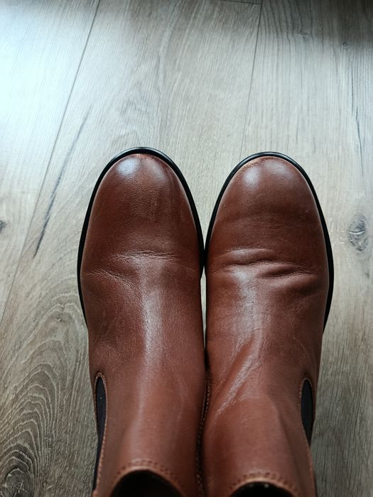 Botki sztyblety kozaki skórzane Next Hush Puppies r.37