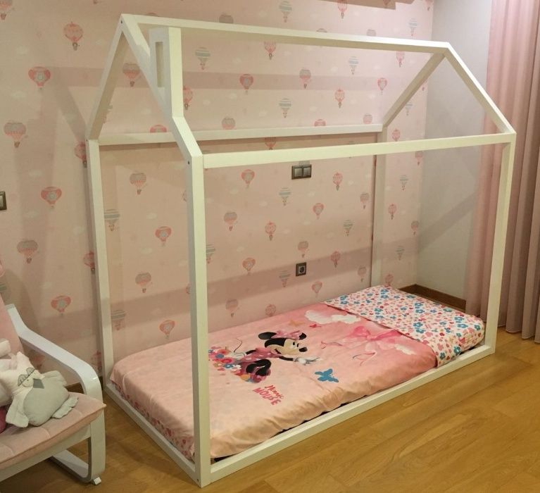 Cama de Criança tipo Tenda Tipi com estrado (Montessoriana)