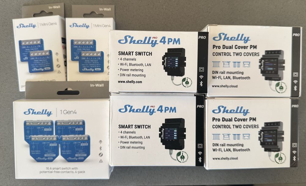 Shelly 1/2/3/4 Pro/Mini