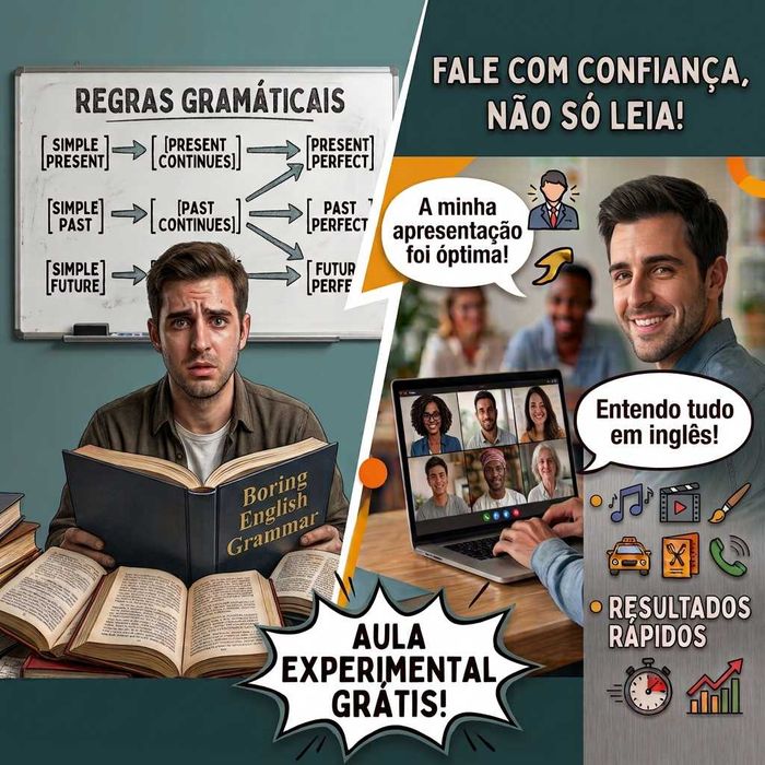 Aulas de Inglês — Foco em Fala e Confiança