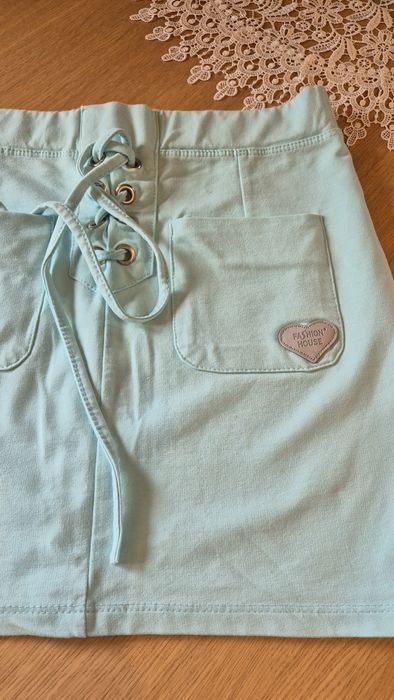 Spódniczka mini kolor miętowy r. 34/36 Nowa