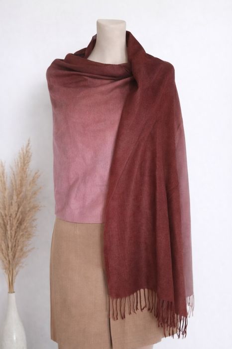 Szal ombre duży  stan bardzo dobry