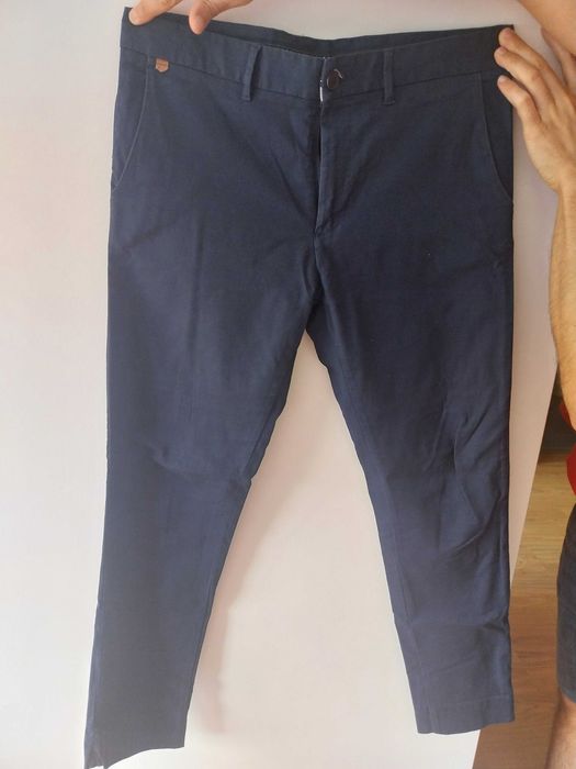 Calças fato Azuis Zara