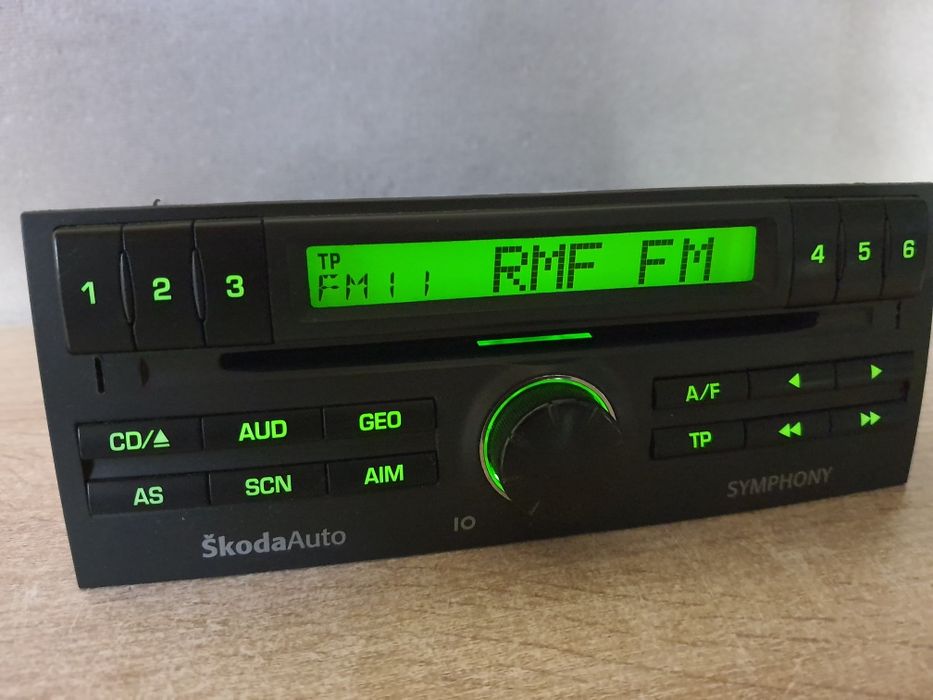 Radio samochodowe Skoda Symphony CD z kodem / Fabia MK1 Zadbane, odtwarzacz Fabryczny