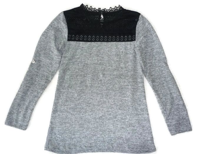 Bluzka dzianinowa,koronkowa M