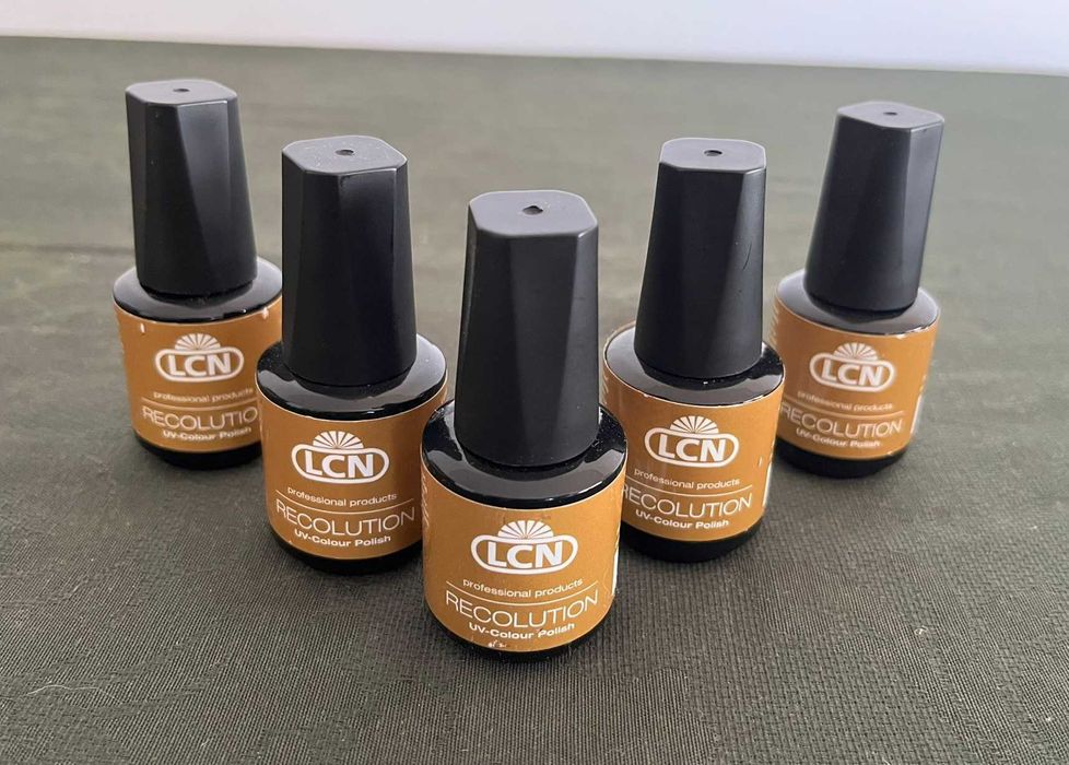 Verniz Gel Unhas "LCN" Recolution (Dourado)