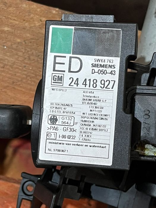 Canhao de igniçao opel astra G
