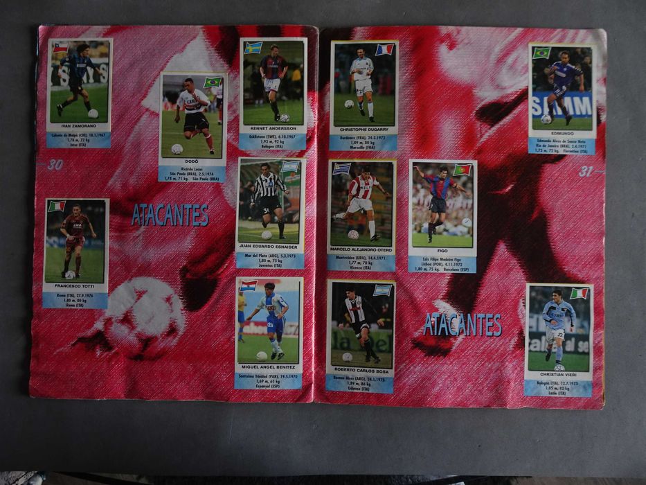 Caderneta de cromos completa de futebol - Super Futebol 99 - Panini