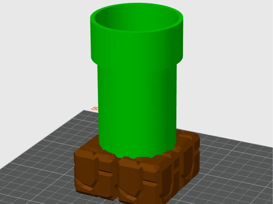 Mario Bros Pipe Brush/Pencil Holder