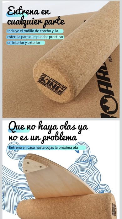 Balance board - Tábua de Equilíbrio BoarderKING – Tubarão | Completa