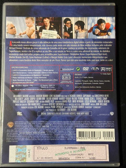 DVD do filme Superman