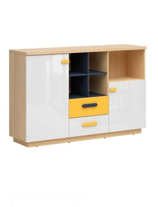 Komoda  BRW szer 150cm regał 60cm biurko z kontenerem