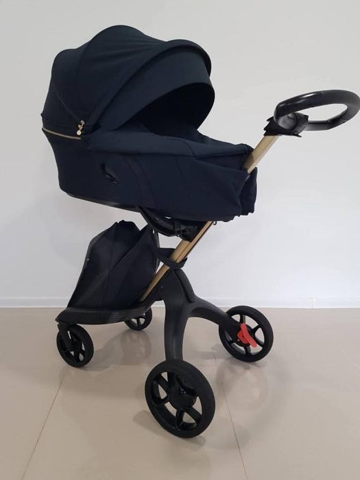 Ekskluzywny wózek Stokke Xplory V6 Gold zestaw 4w1