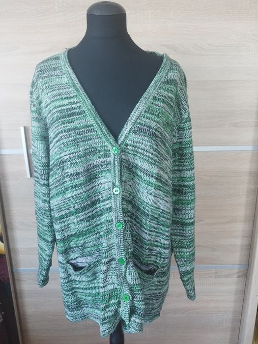 Kardigan zielony roz. 50
