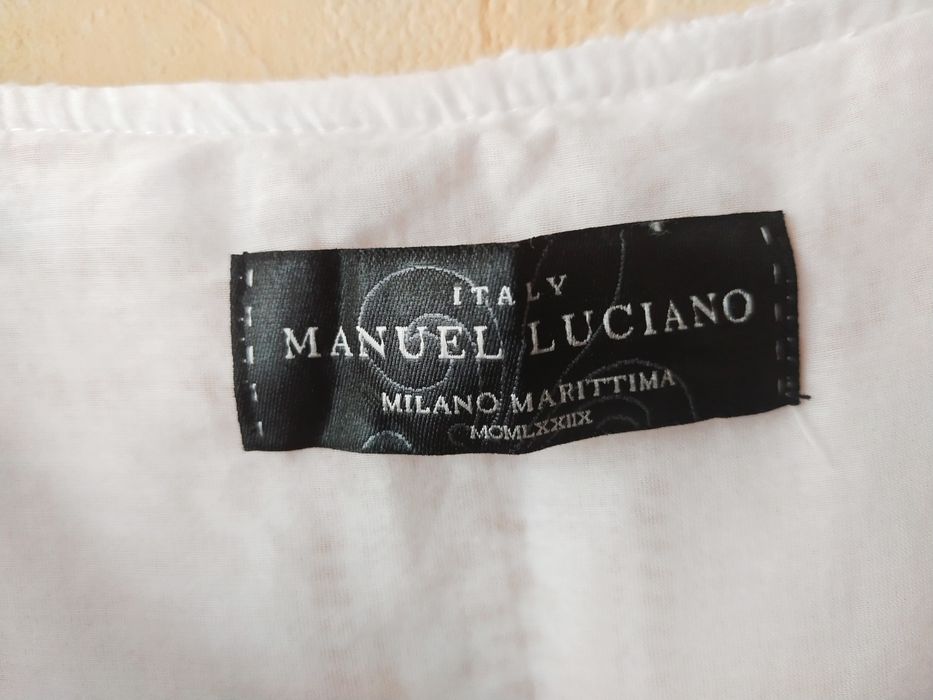 Letnia sukienka biała ażurowa rozmiar uniwersalny moda włoska