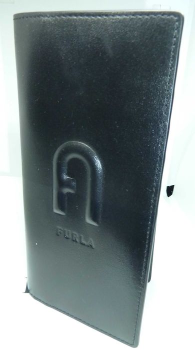 Carteiras (2) novas pele preta unissexo Furla