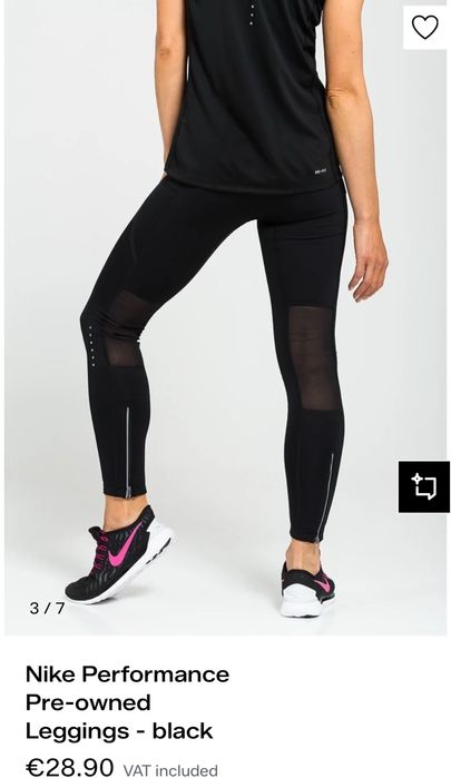 Лосіни бігові nike running на dri fit, розмір m