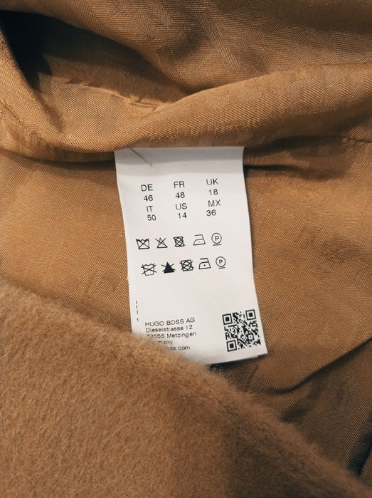 Пальто із альпаки і вовни Hugo boss