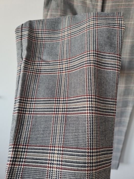 Spodnie garniturowe chinosy w kratkę H&M