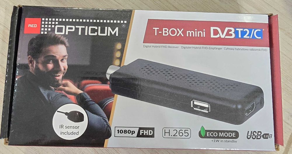 Tuner DVB-T2 Opticum T-BOX mini GWARANCJA