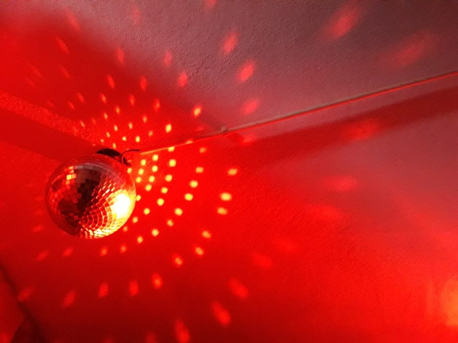 Lâmpadas psicadelicas mais bola de espelhos e focus projetores