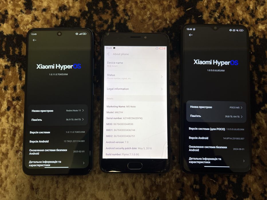 Телефони Poco,Redmi,Meizu