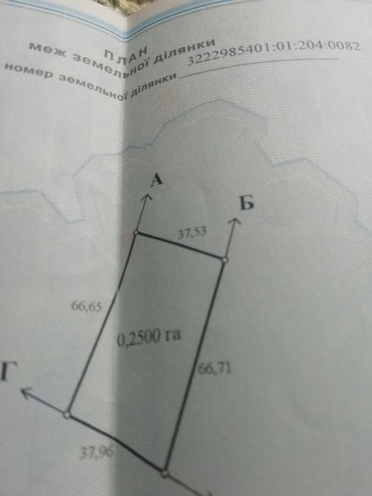Земельна ділянка під забудову