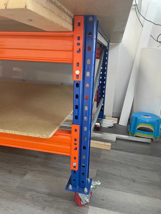 Mesa de Trabalho Tampo ContraPlacado + PE c/Prat MDF 970x3100x1805(mm)