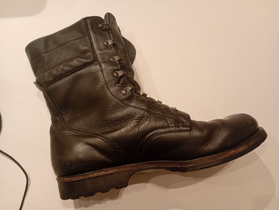 Buty wojskowe czarne ze skóry rozmiar ok 47