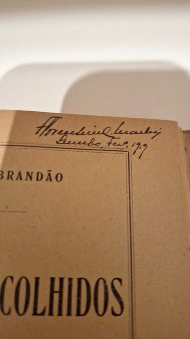 Livro Antigo (c. 1910/20): "Contos Escolhidos" – Júlio Brandão (Livraria Chardron)
