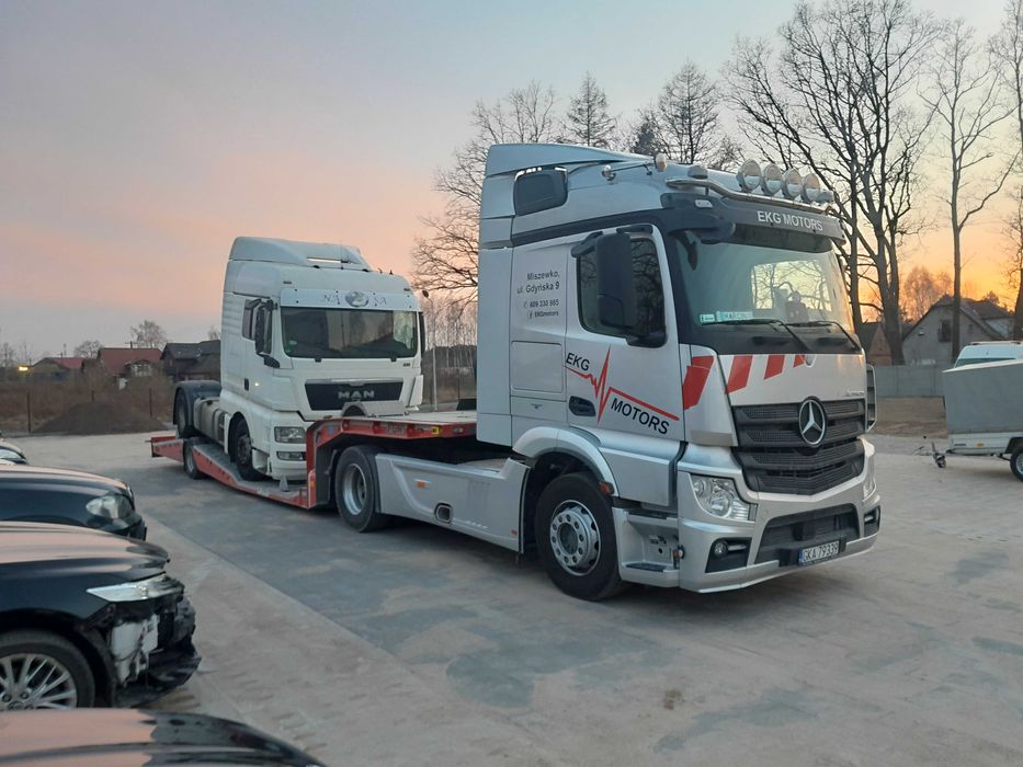 Holowanie ciągników siodłowych, podstawiamy zastępczy ciągnik