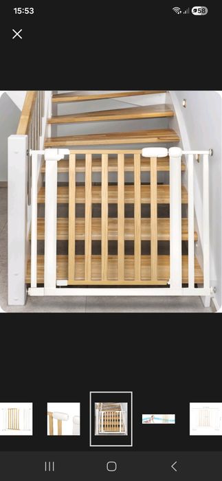 Bramka zabezpieczająca dla dzieci Nukido 75-105cm