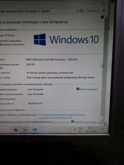 Komputer stacjonarny Windows 10 Ładna obudowa. Sprawny.