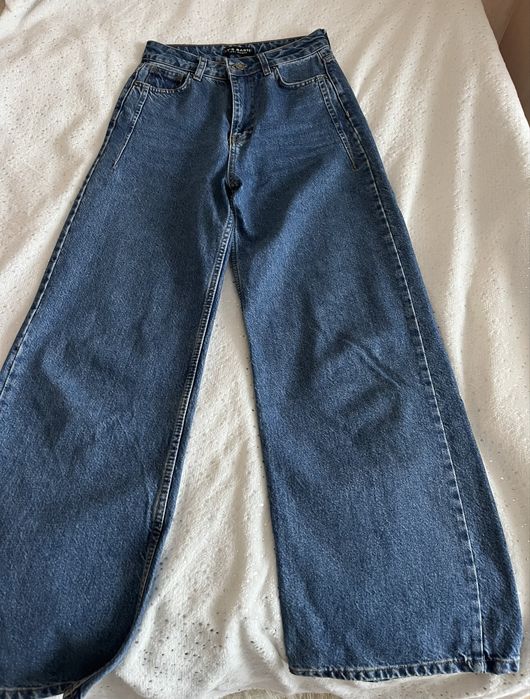 Джинси жіночі wide leg / кльош, висока посадка