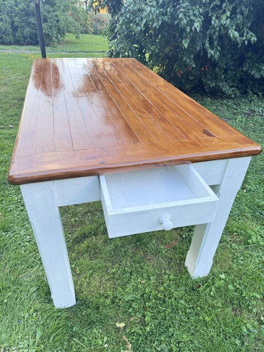 Stół drewniany jadalniany Styl rustyklany